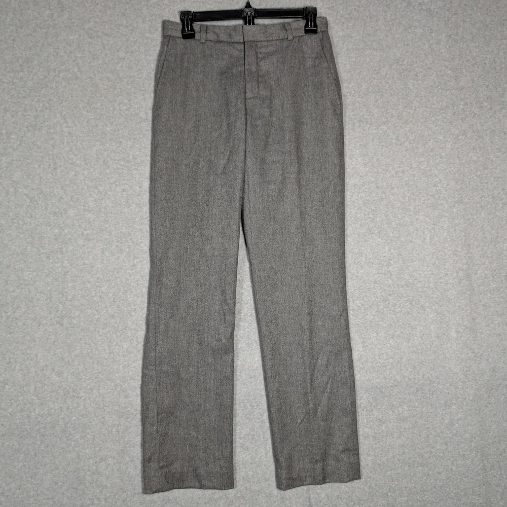 Banana Republic Trousers Womens 4 Gray Wool Blend Straight Leg Corporate‎ Goth